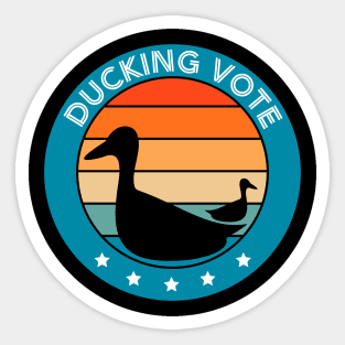 Ducking Vote Sticker